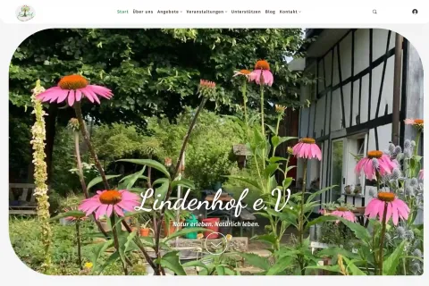 Screenshot der Startseite mit Terminliste